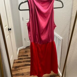 Mock Neck Summer Romper Satin Sleeveless